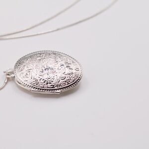 Sterling silver chain with sterling silver locket
